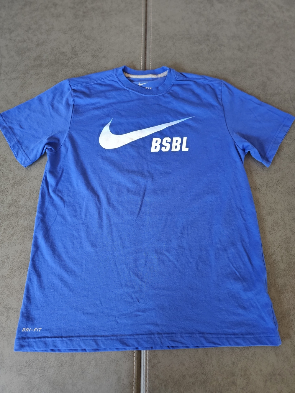 Nike Dri-FIT Blue BSBL Logo Men's T-Shirt Suze Large